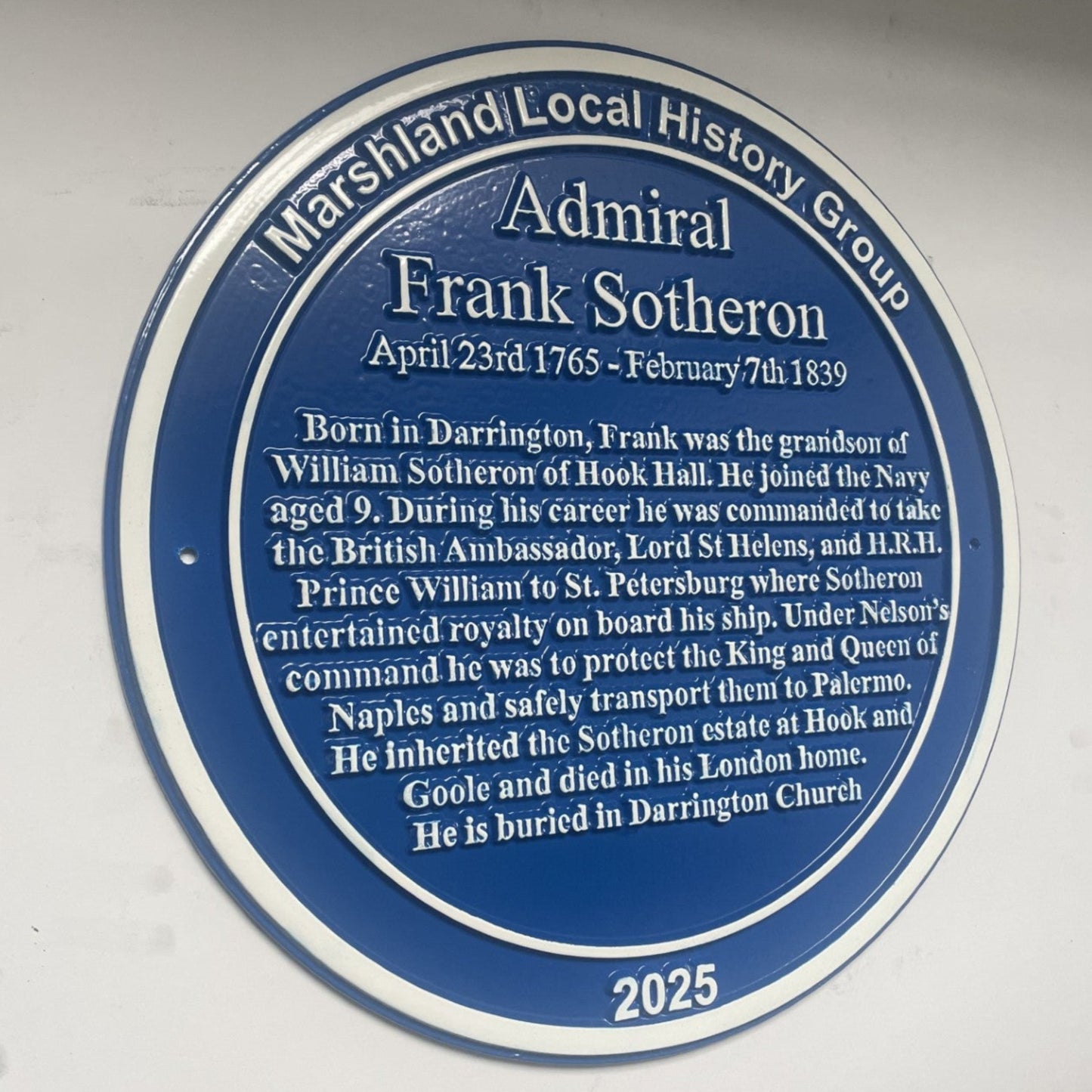 Heritage plaque