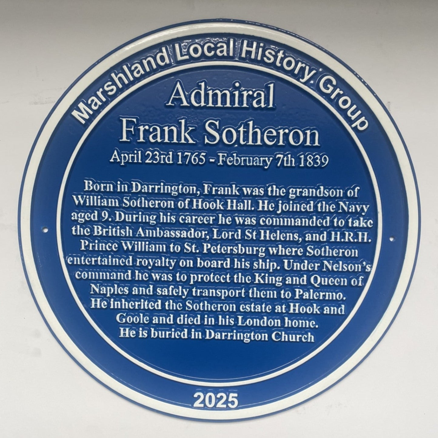 Heritage plaque