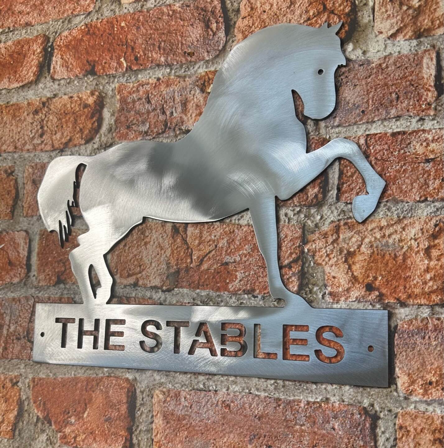 the stables horse sign