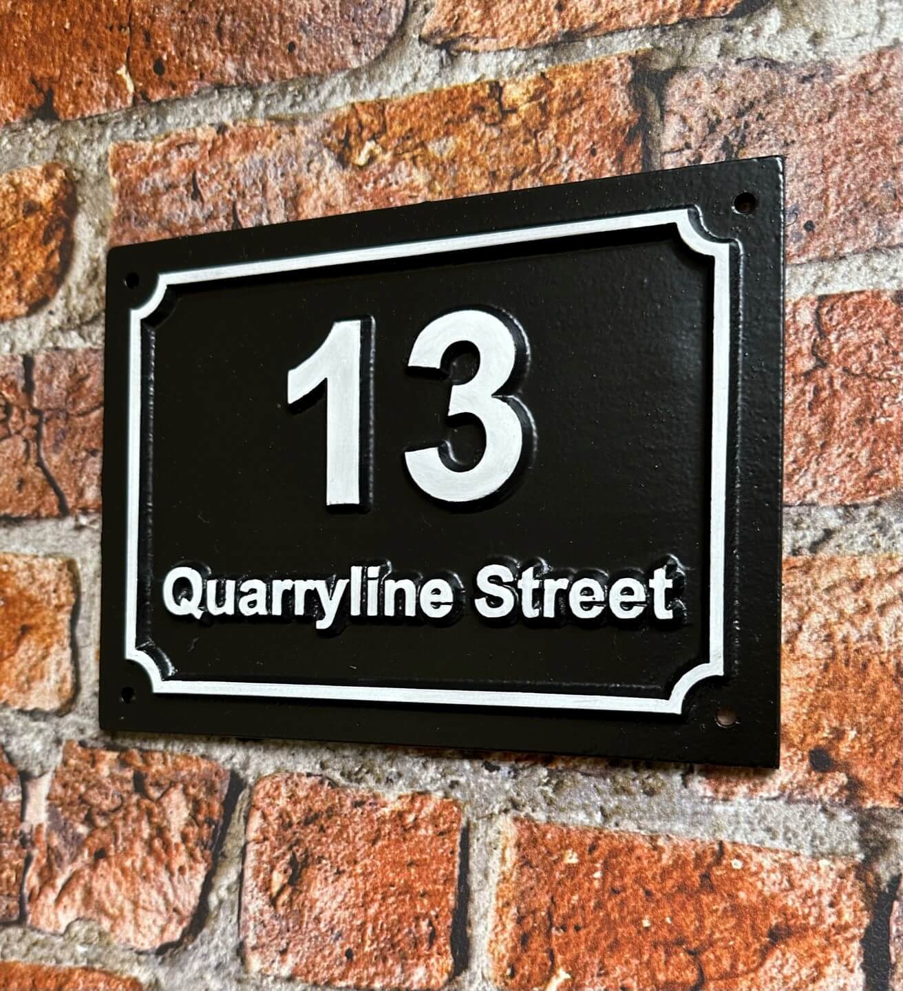 street name sign for house