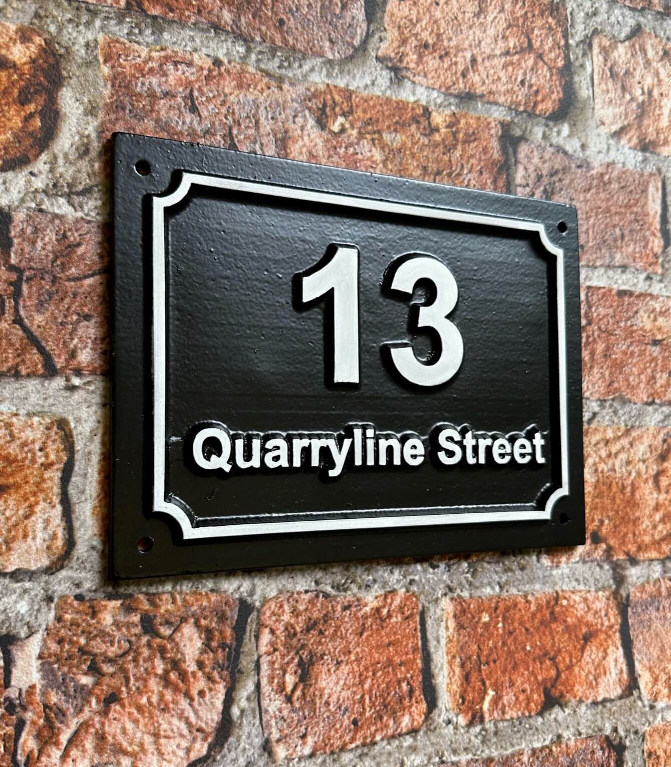Address sign for house