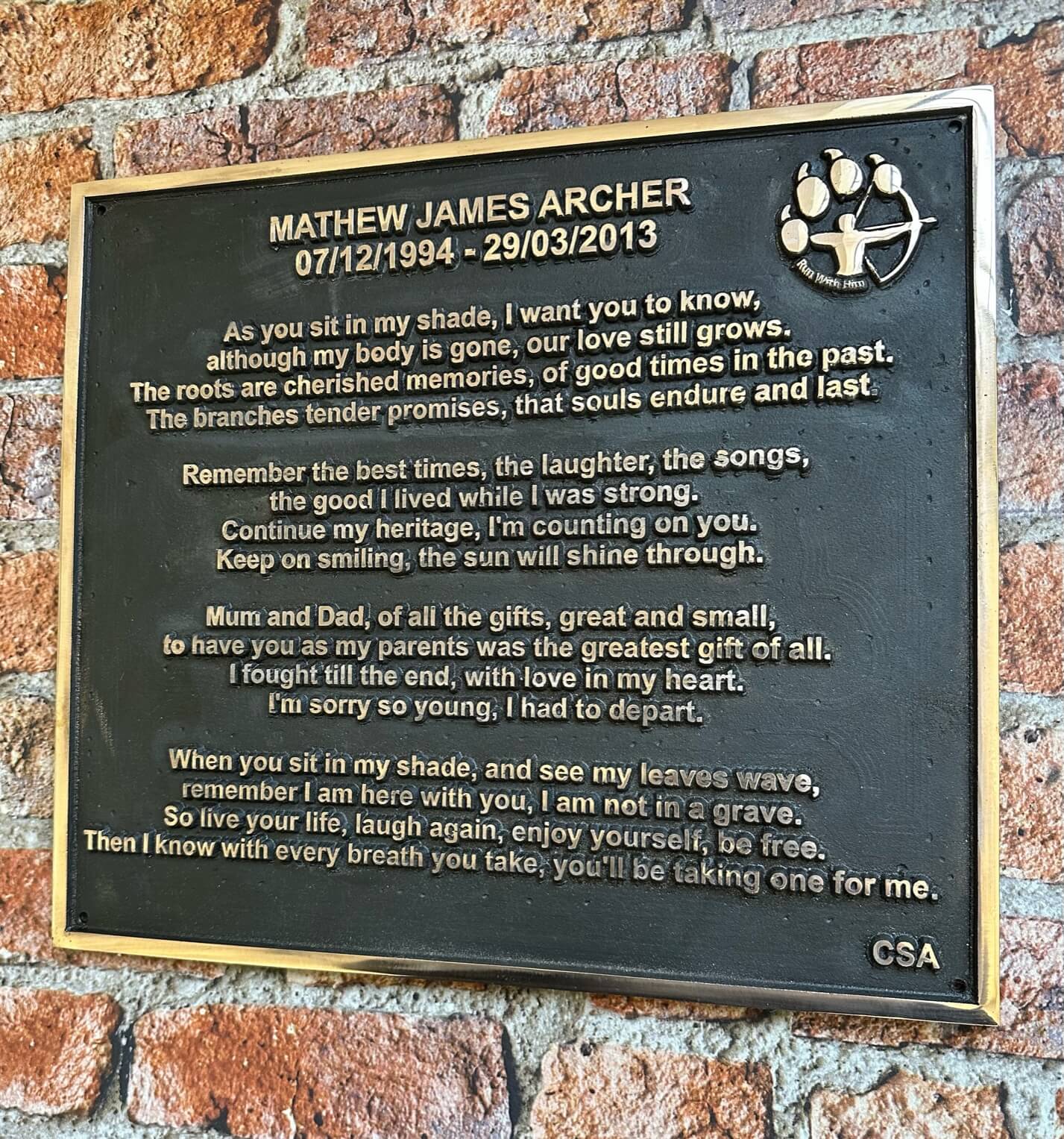 Silicon bronze plaques