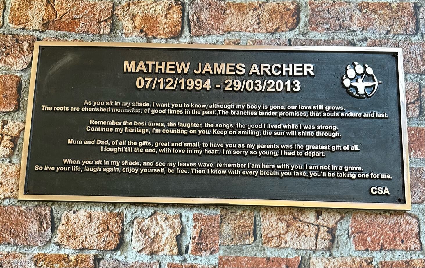 Silicon bronze plaques