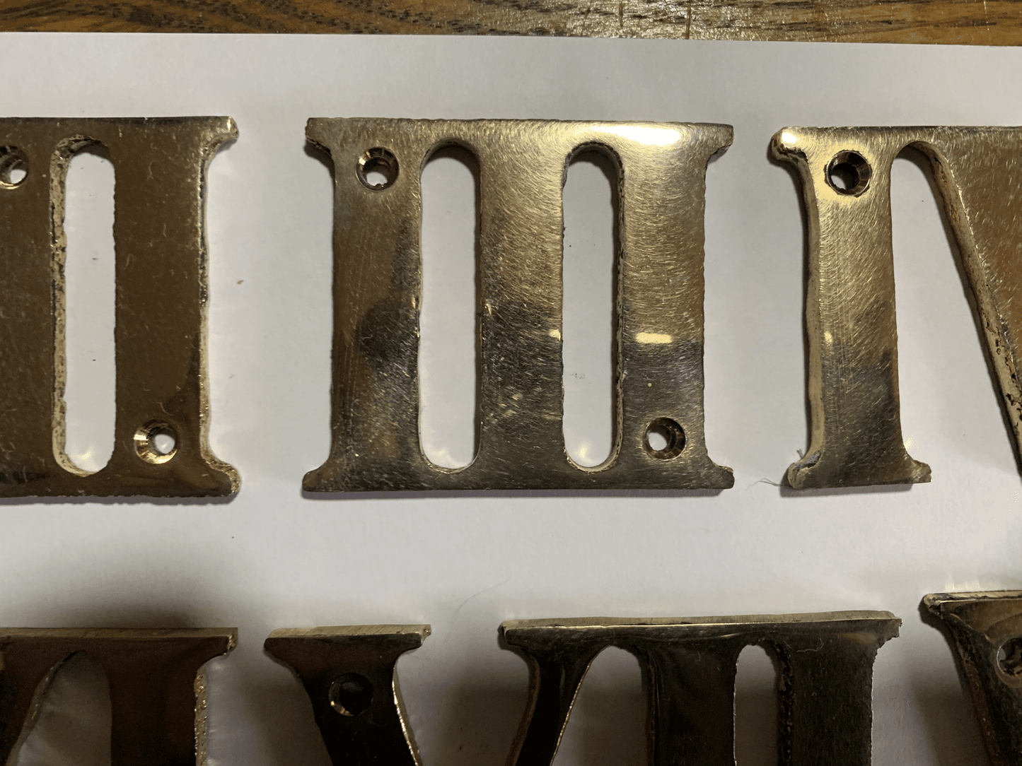 Metal House Numbers Roman Numerals