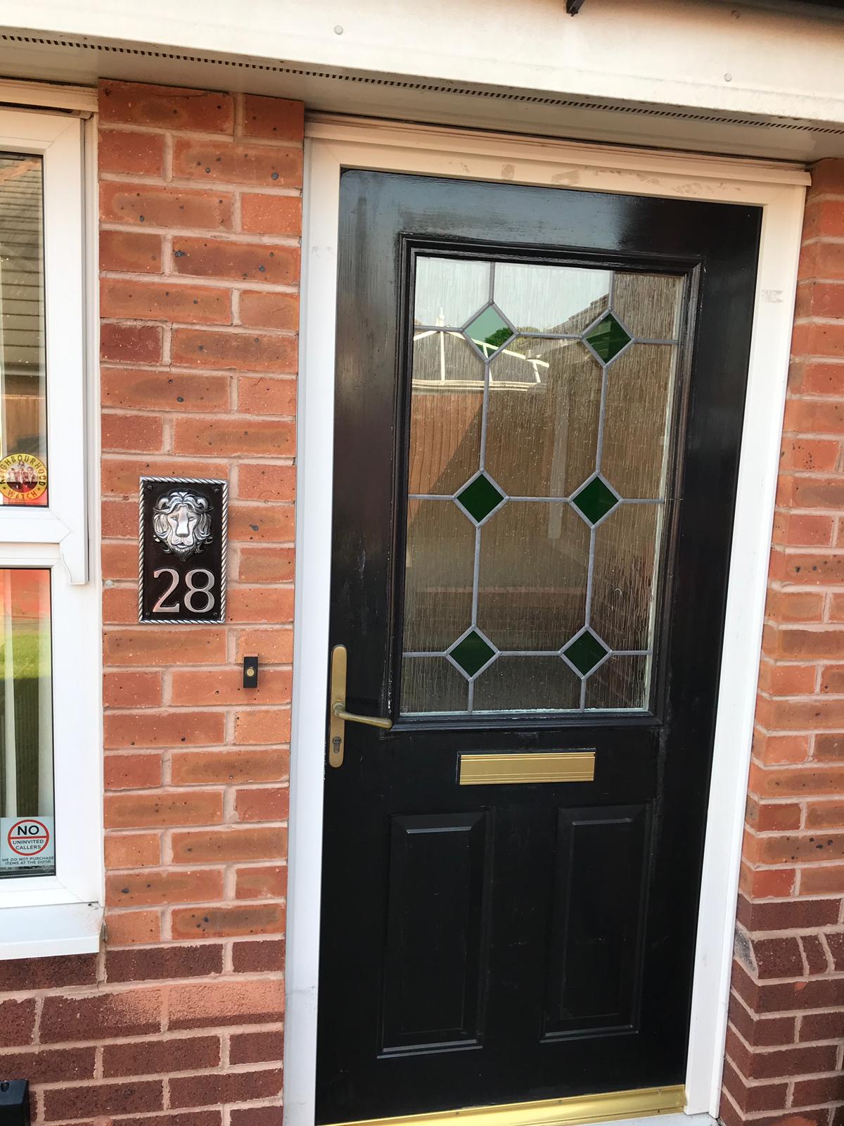 House Number Sign with Lion