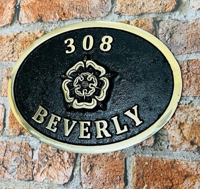 Address Plaque in Bronze