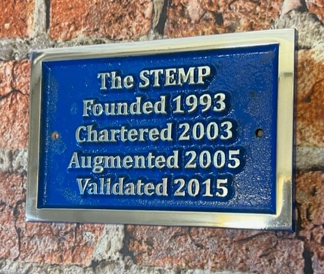Custom Signs in Aluminium blue Background