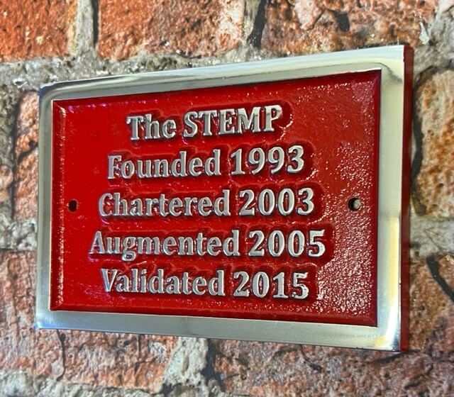 Custom Signs in Aluminium red Background