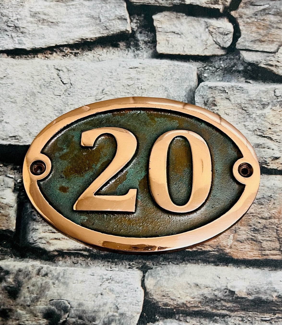 Copper Sign for house numbers