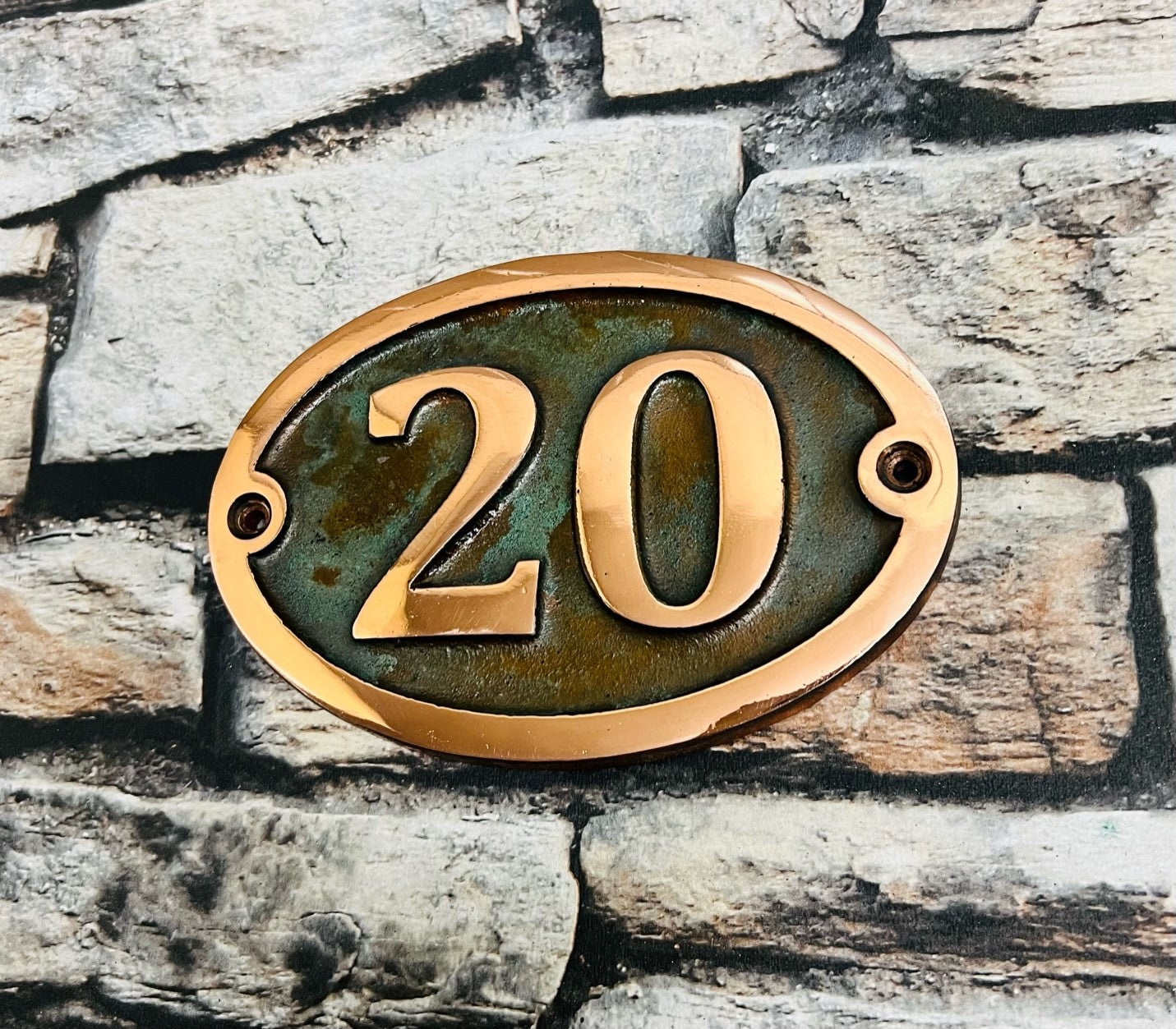 Copper Sign for house numbers