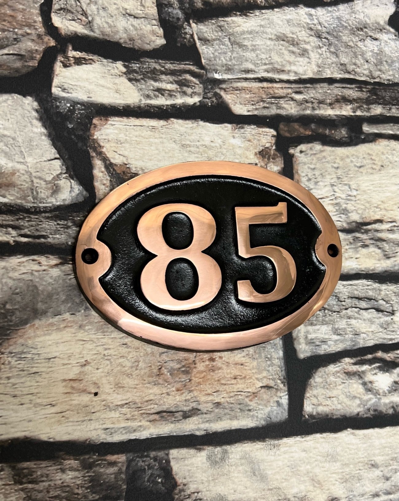 Copper Sign for house numbers