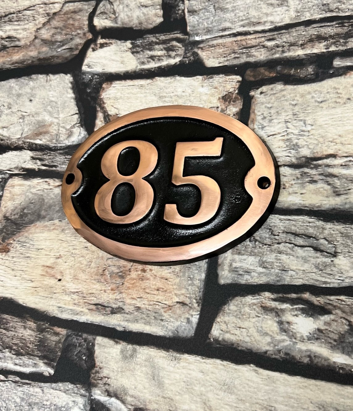 Copper Sign for house numbers
