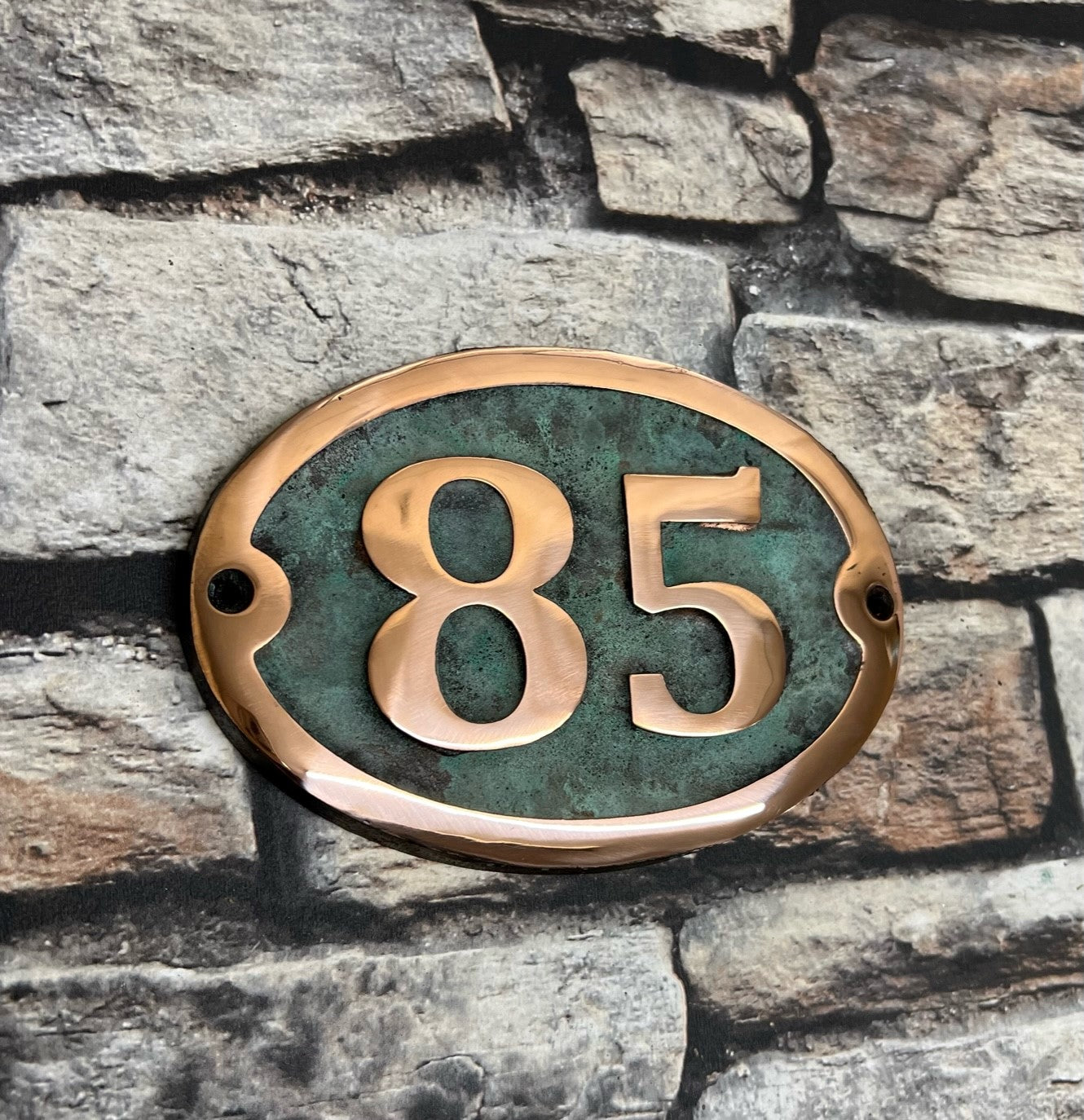 Copper Sign for house numbers