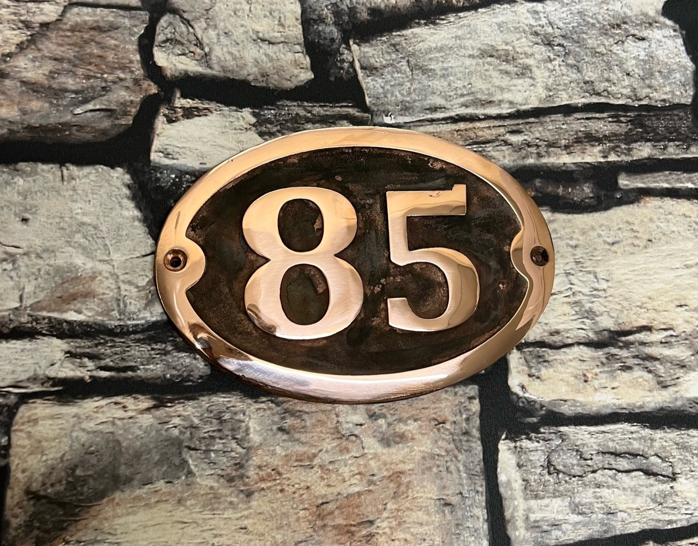 Copper Sign for house numbers
