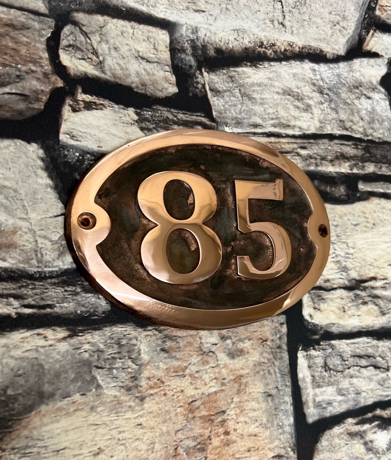 Copper Sign for house numbers