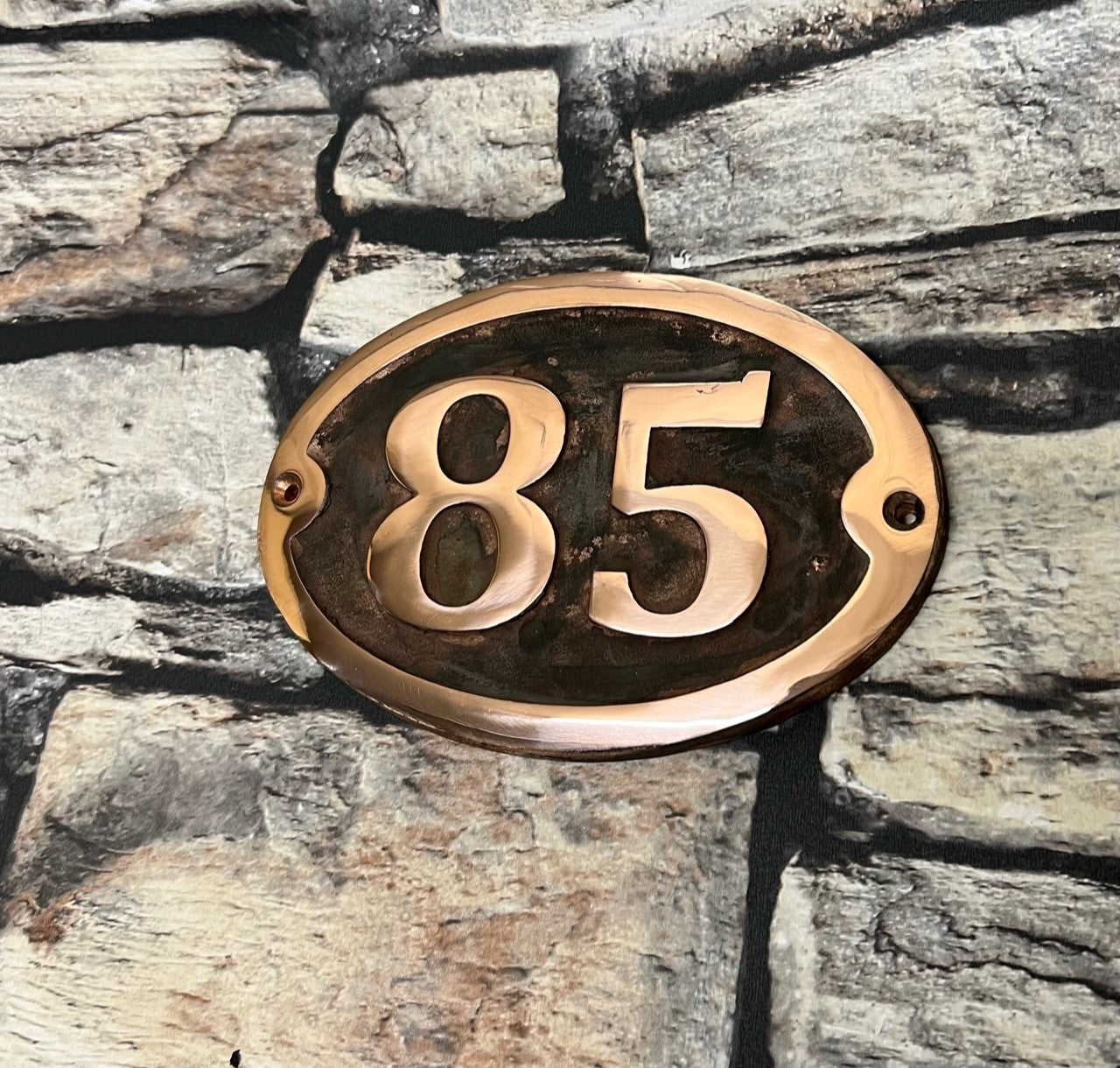Copper Sign for house numbers