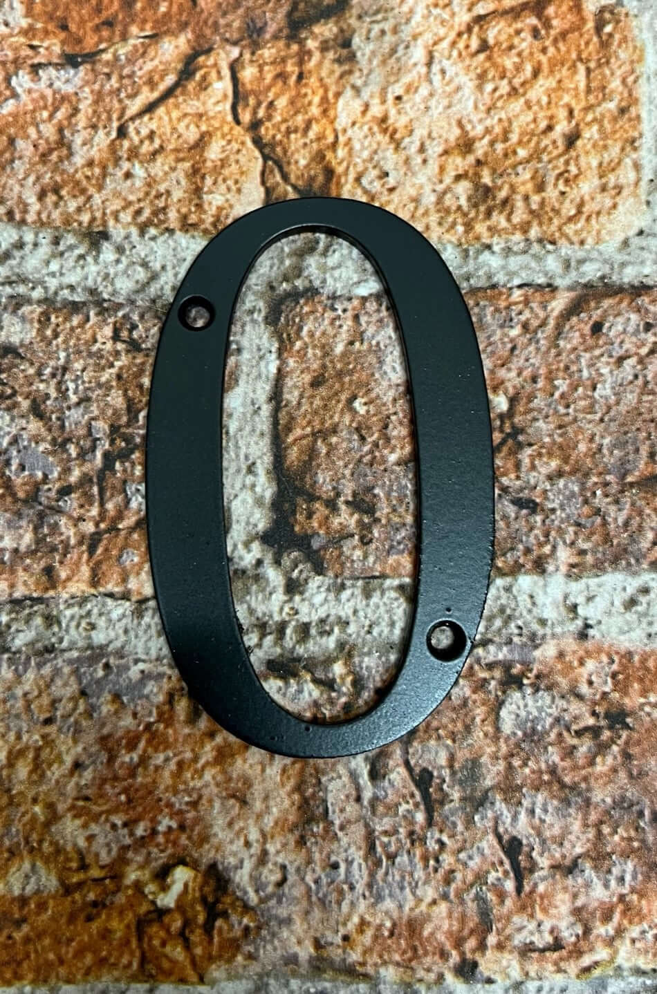House numbers in black