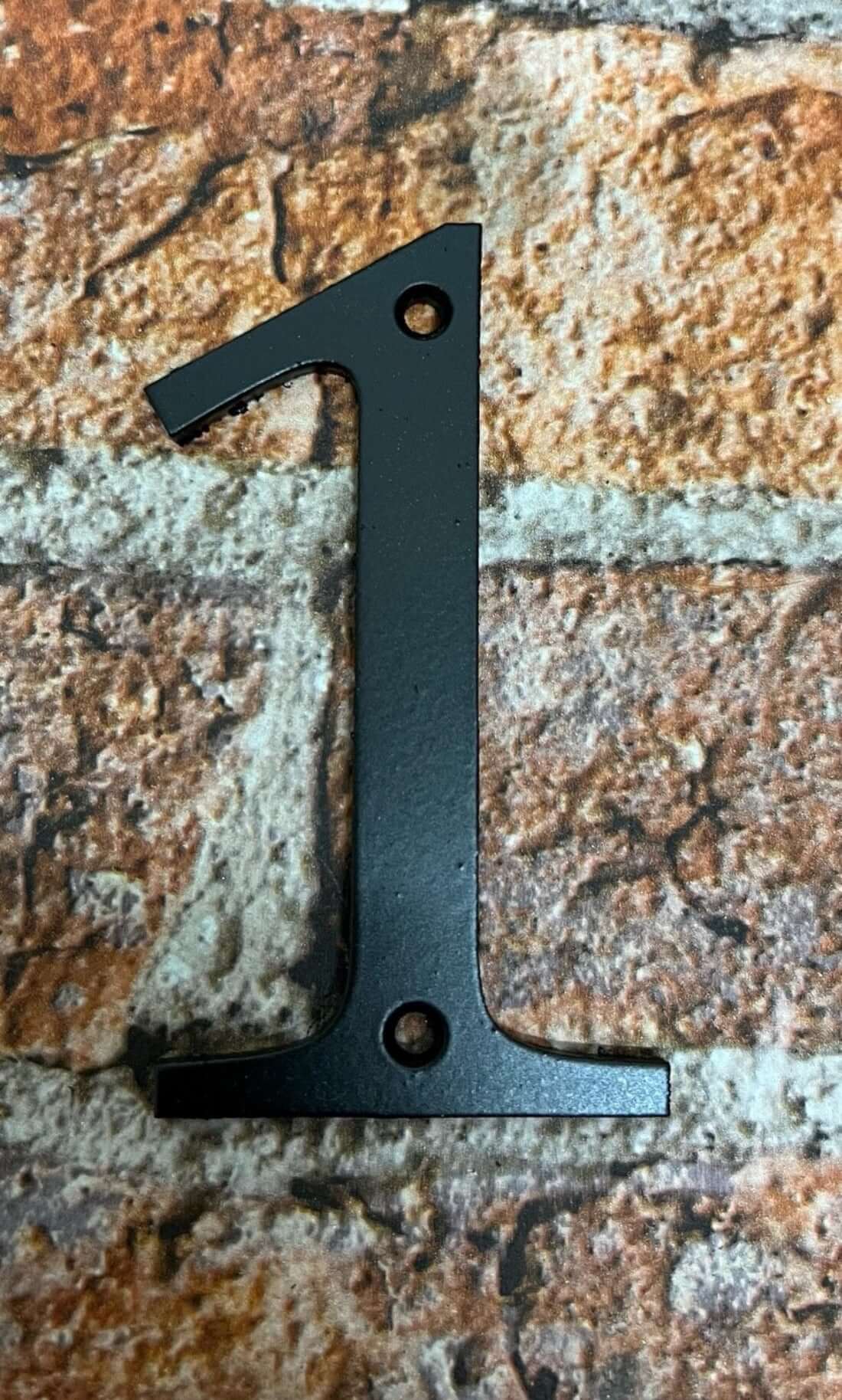 House numbers in black