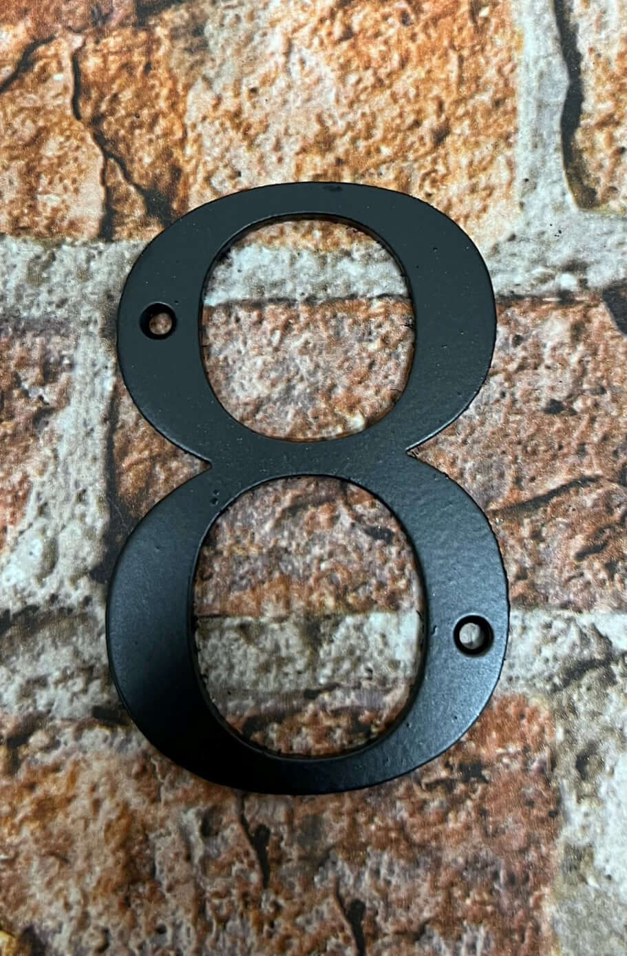 House numbers in black