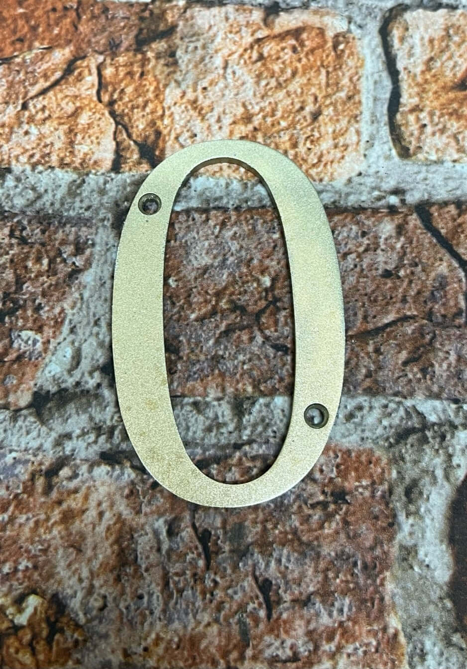 Door numbers in gold