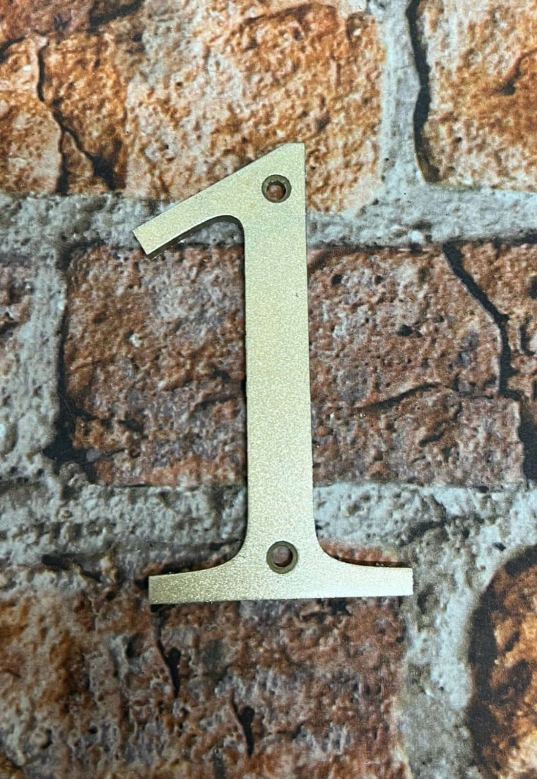 Door numbers in gold