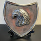 Eagle Metal Shield patina background