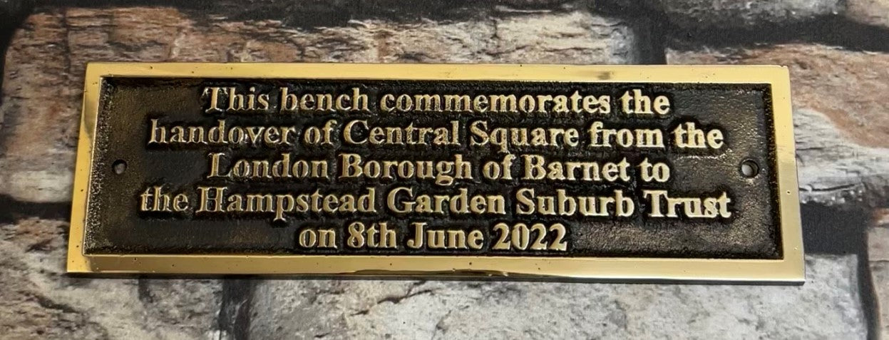 Memorial Plaques in Bronze for benches