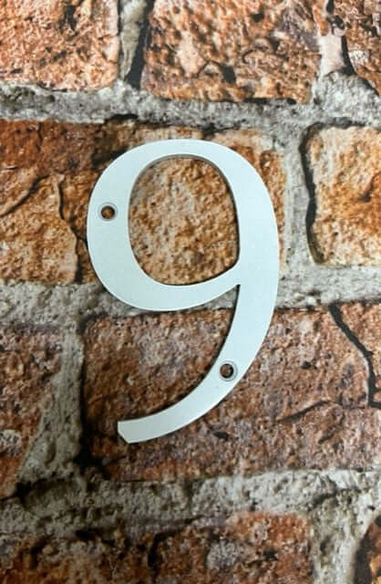 Metal House Numbers Door Numbers in white