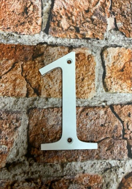 Metal House Numbers Door Numbers in white