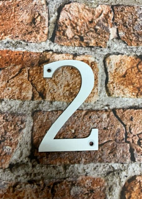 Metal House Numbers Door Numbers in white