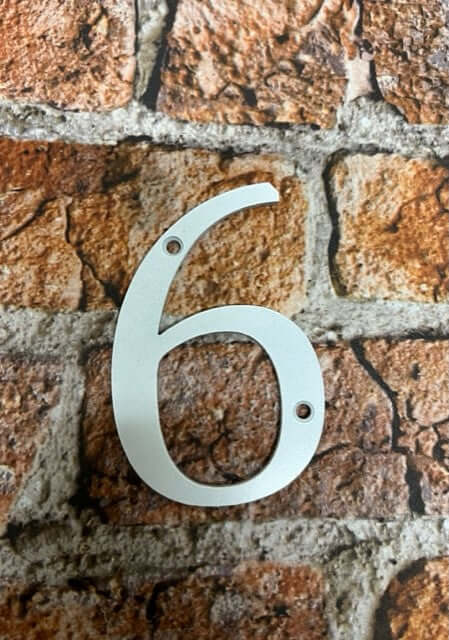 Metal House Numbers Door Numbers in white