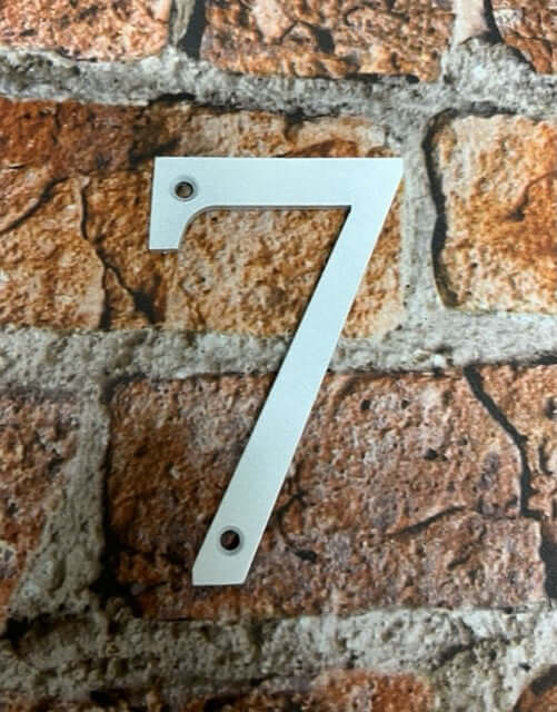 Metal House Numbers Door Numbers in white
