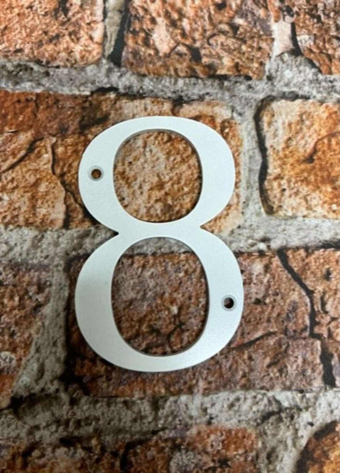 Metal House Numbers Door Numbers in white