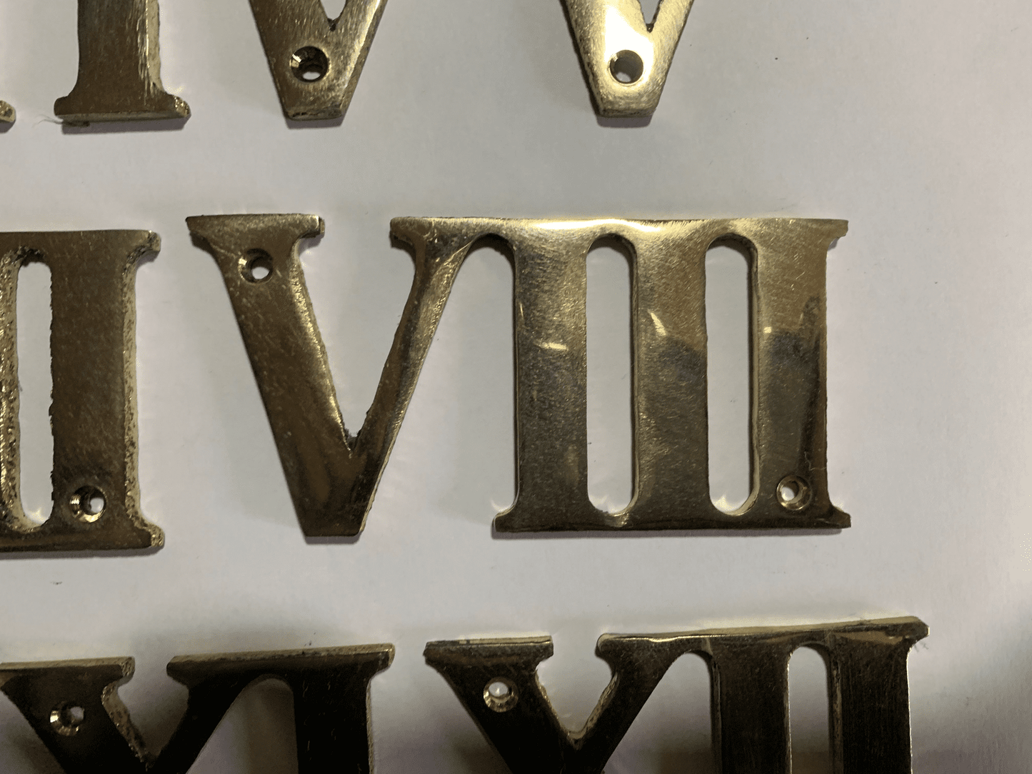 Metal House Numbers Roman Numerals