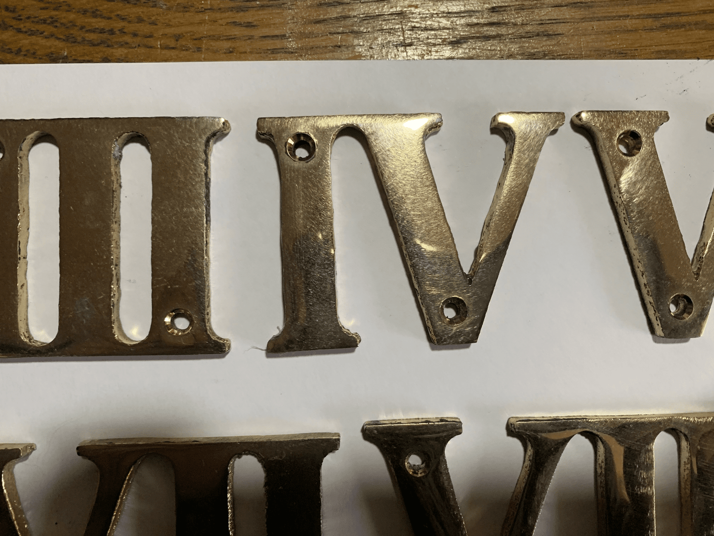 Metal House Numbers Roman Numerals