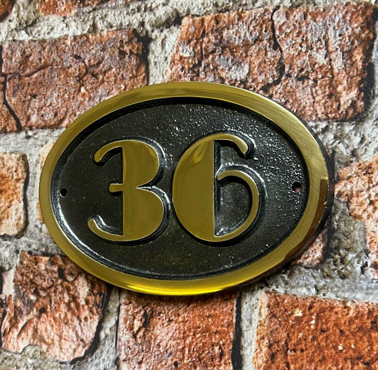 house number sign art deco gunmetal background