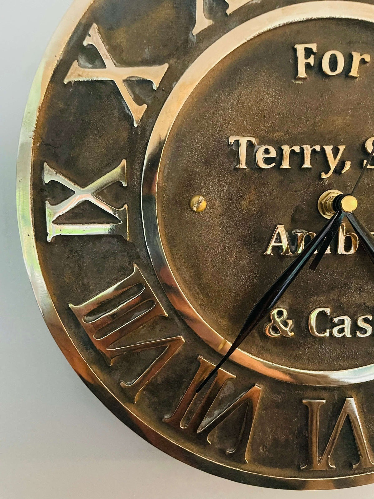 bronze clock patina