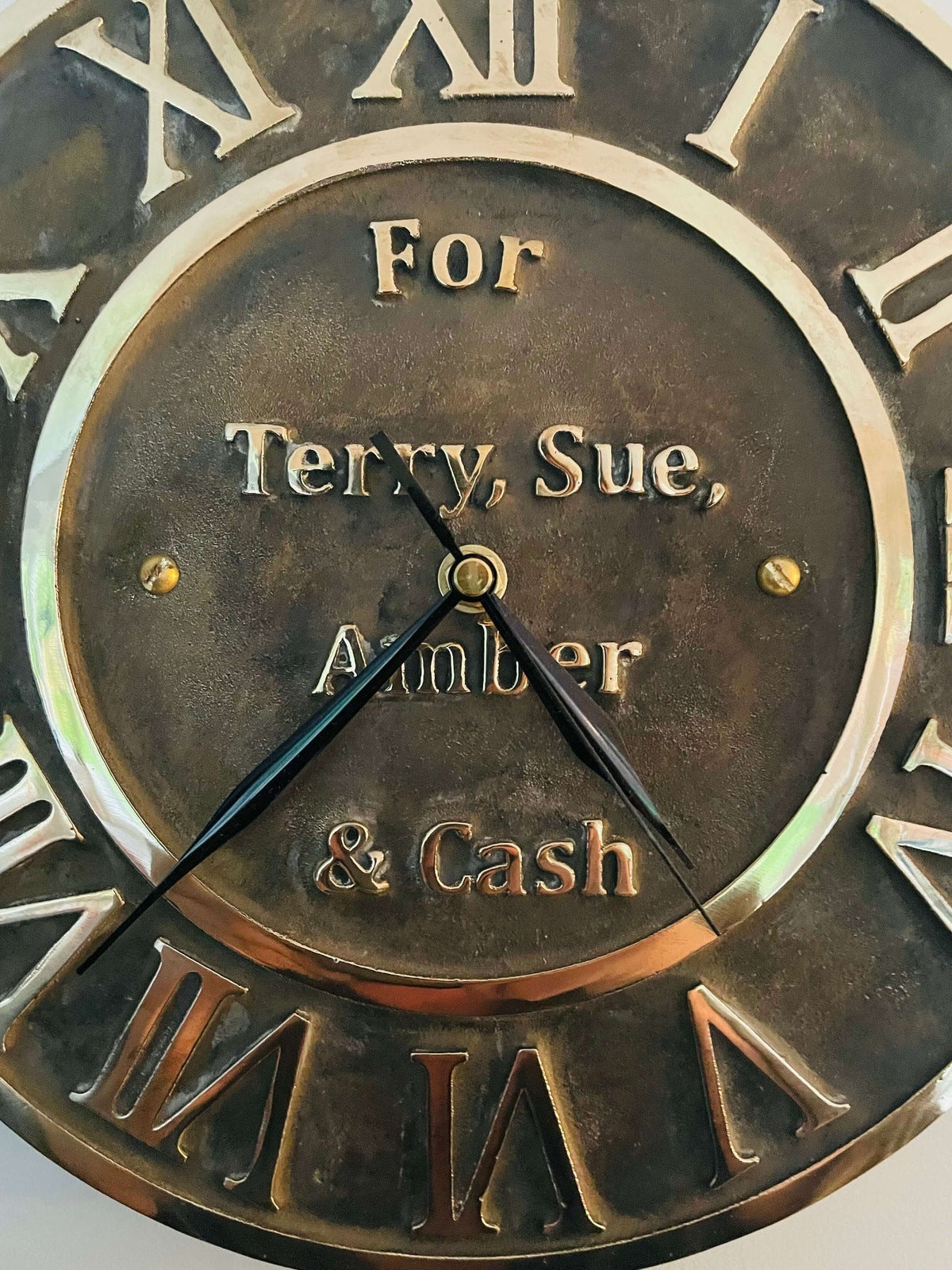 bronze clock patina