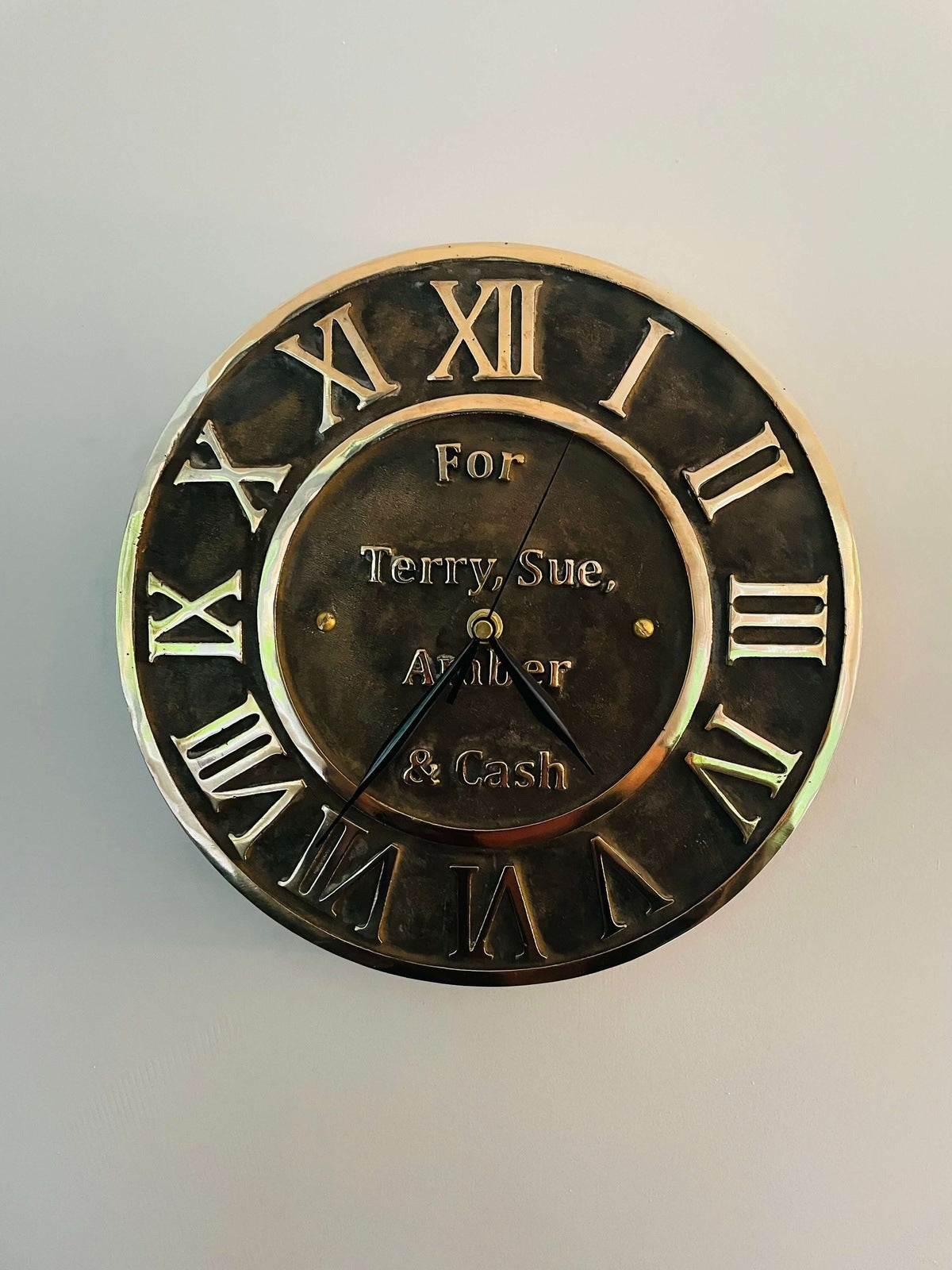 bronze clock patina