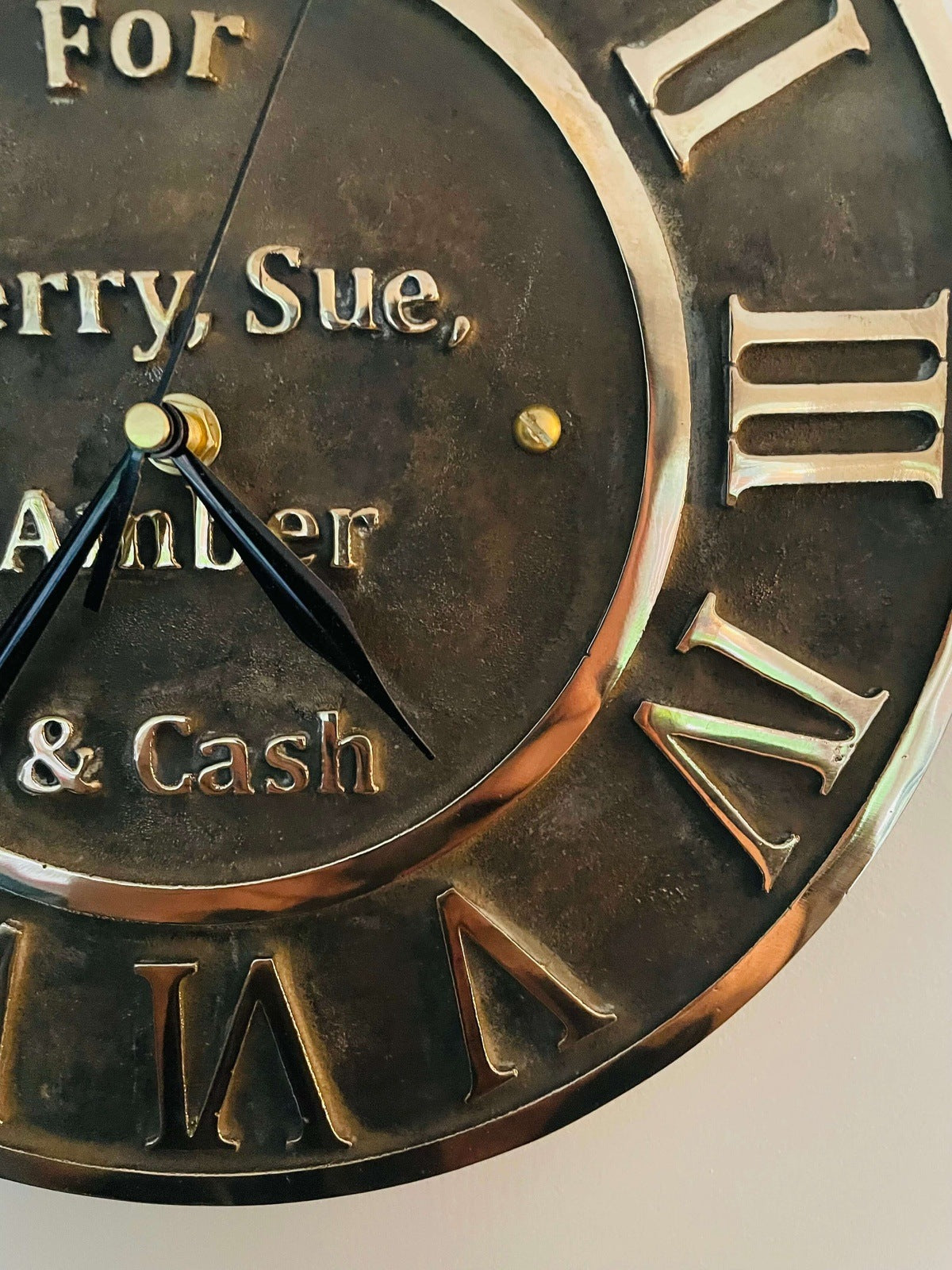 bronze clock patina
