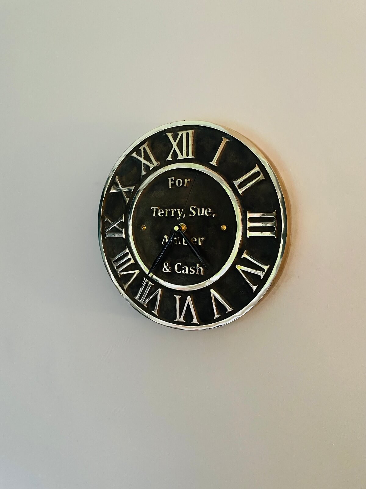 bronze clock patina