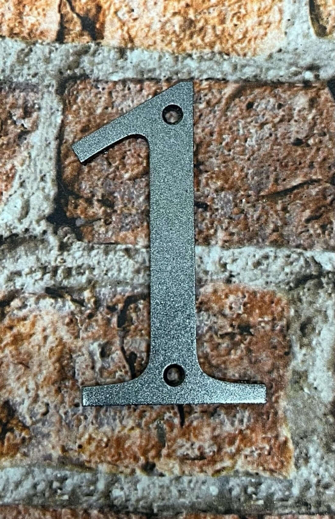 Aluminium Door numbers in grey