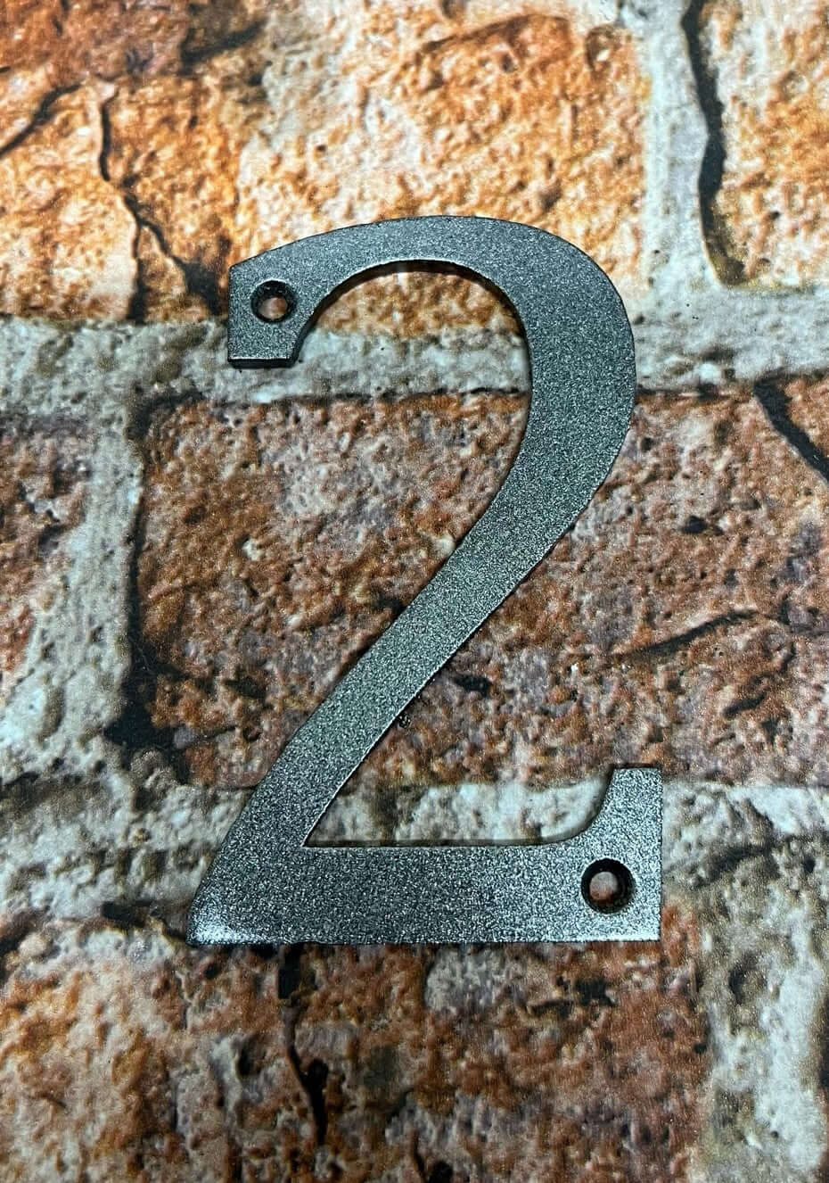 Aluminium Door numbers in grey