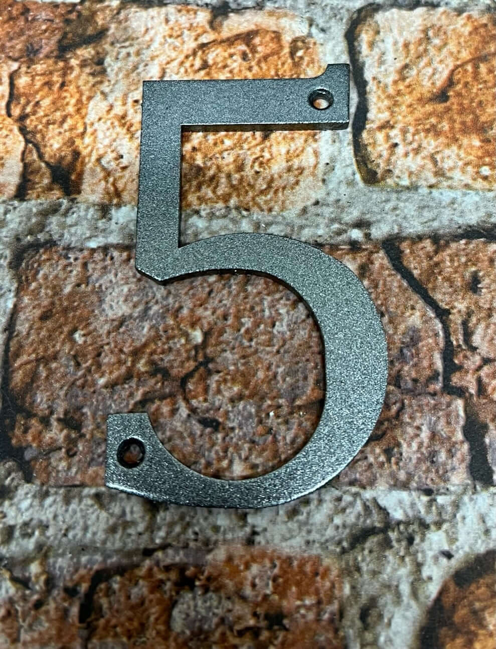 Aluminium Door numbers in grey