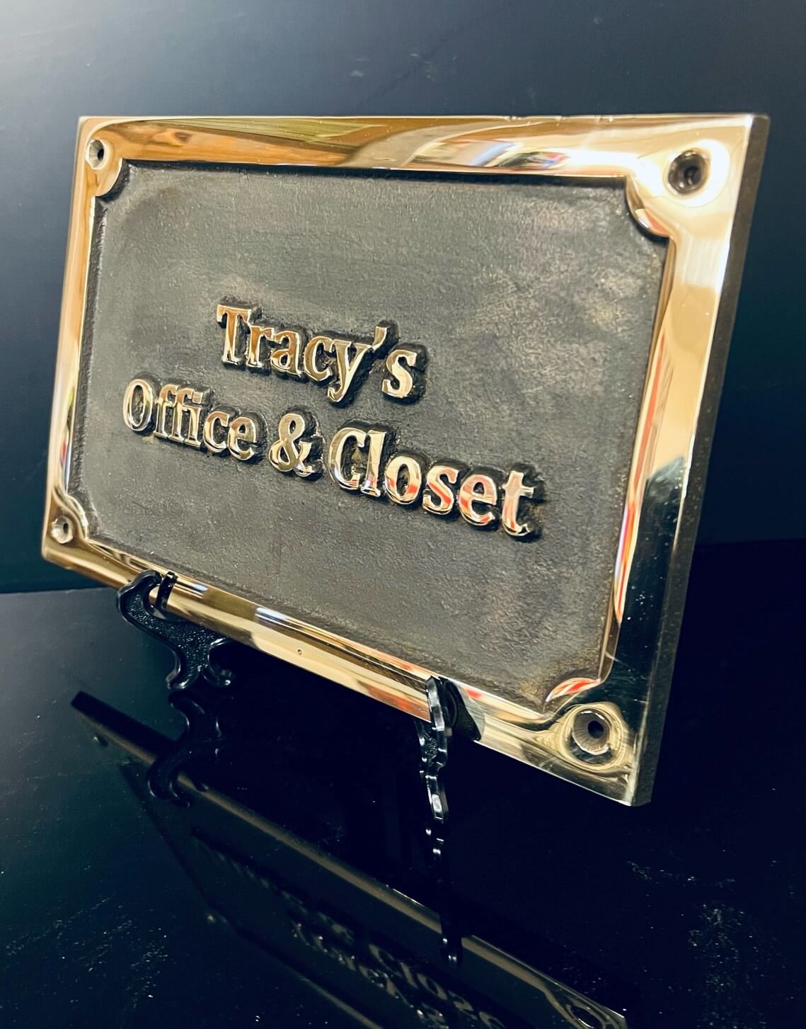 hotel plaques in bronze