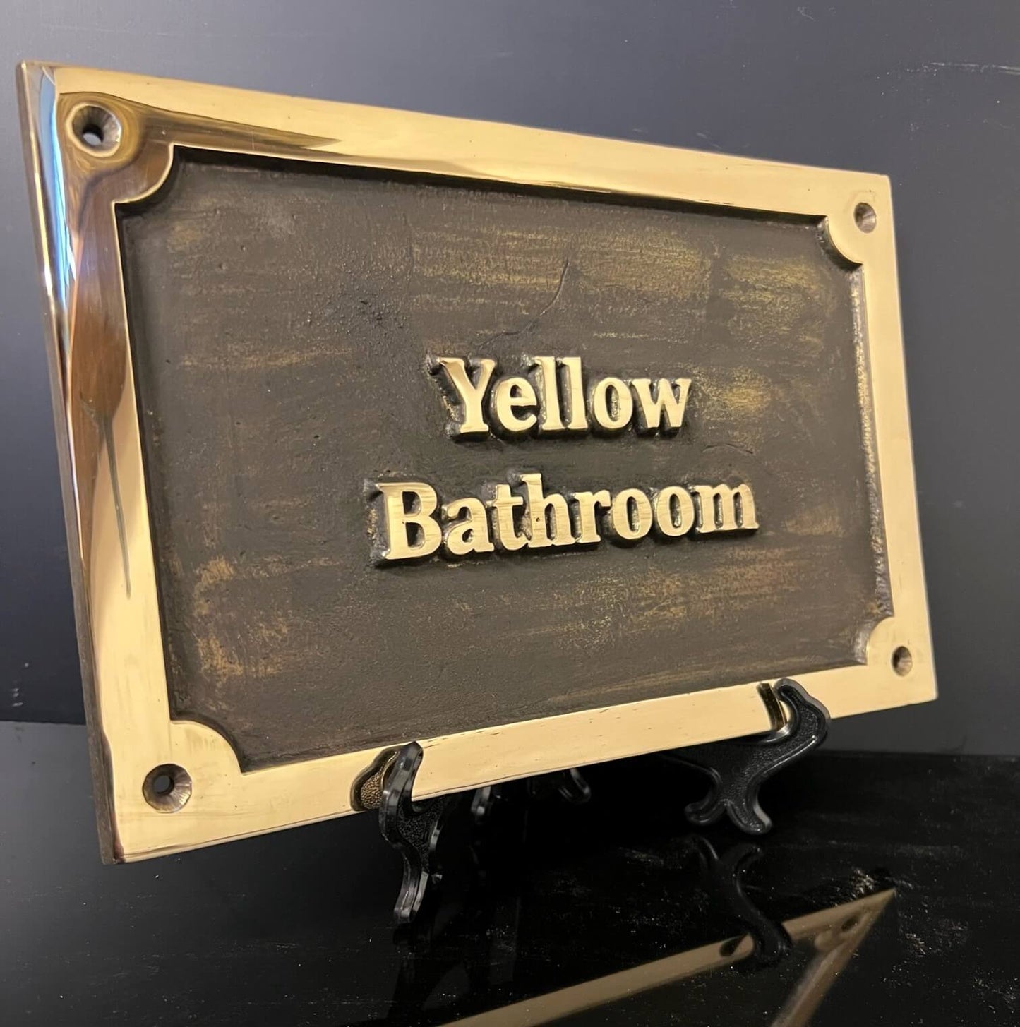 hotel signs in bronze
