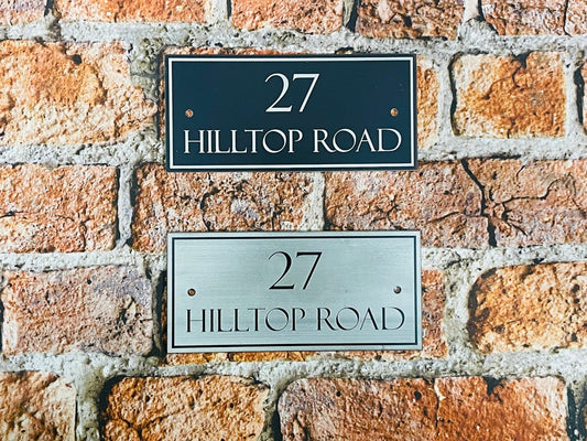 house name sign