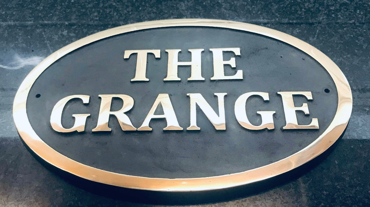 Bronze Plaques in oval shape