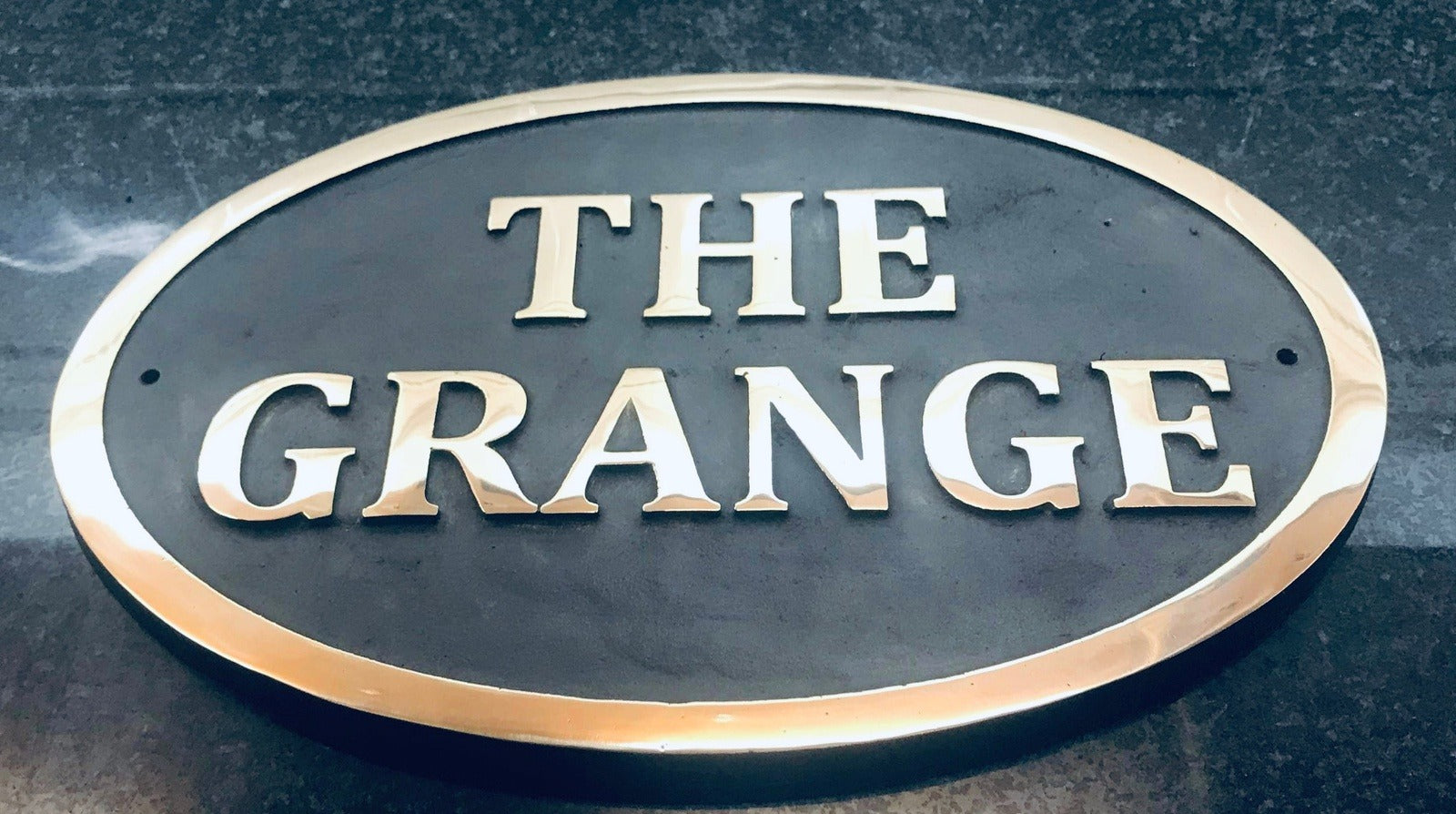 Bronze Plaques in oval shape