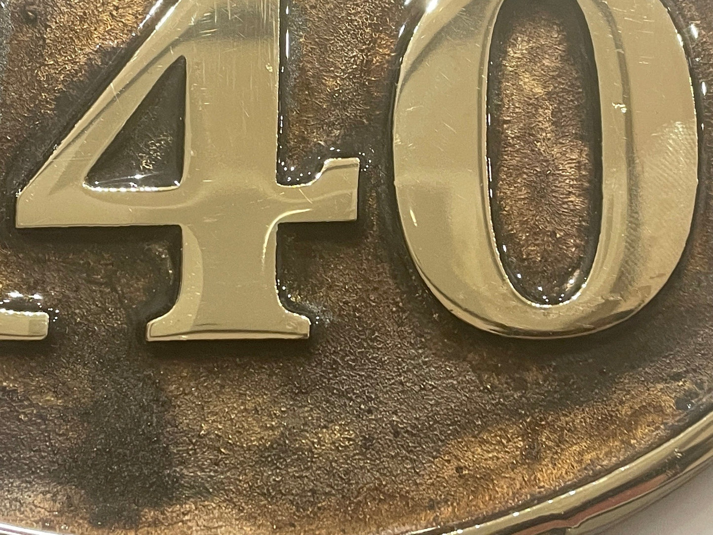 House Number Sign Cast Bronze Plaque